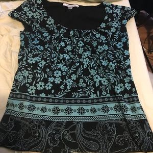 Black and light blue business casual shirt